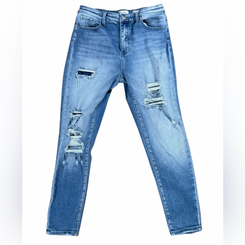 Kancan Signature Kurvy Jeans Womens 30 Ankle Skinny Ultra High Rise Blue Stretch